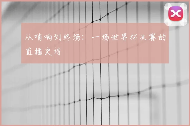 从哨响到终场：一场世界杯决赛的直播史诗
