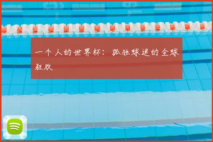 一个人的世界杯:孤独球迷的全球狂欢